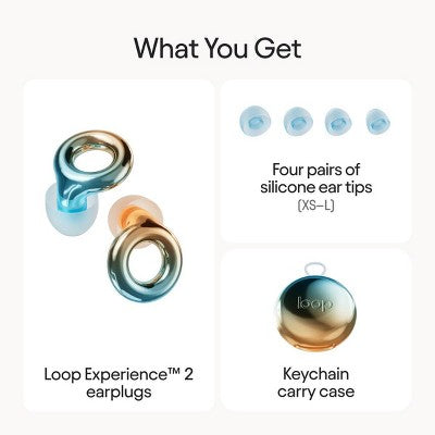 Loop Experience 2 Earplugs for Live Events Concerts Festivals and Night Outs - Coachella