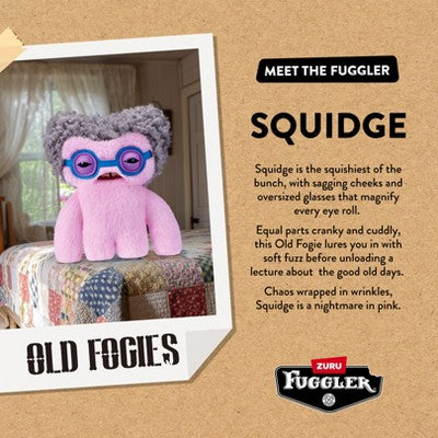 Fuggler 9" Old Fogies Squidge Stuffed Animal