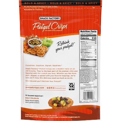 Snack Factory Pretzel Crisps Buffalo Wing Party Size - 14oz