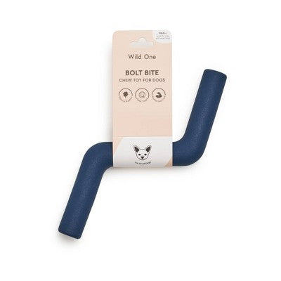 Wild One 0.89" Bolt Bite Dog Toy Stick - Blue - S