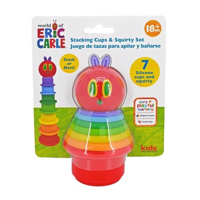 Eric Carle The Very Hungry Caterpillar Bath Time Silicone Stacking Cup Set - 8pc