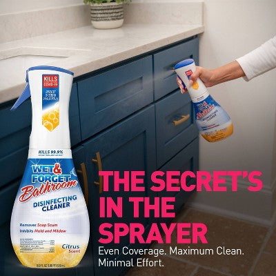Wet & Forget Disinfecting Cleaner - Citrus Scent- 16.9 fl oz