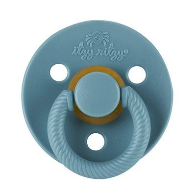 Itzy Ritzy Natural Soother - Natural Rubber Nipple - 2pk - Harbor/Coast