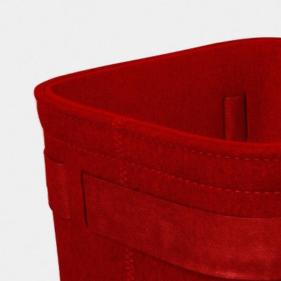 Felt Bow Decorative Basket Red - Threshold