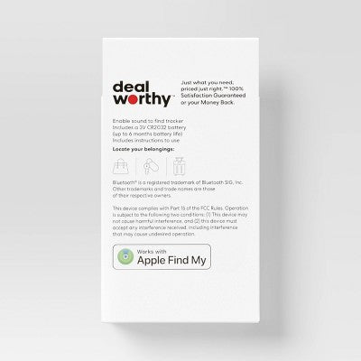 Item Locator - dealworthy Navy Blue: Bluetooth Tracker for Apple iOS