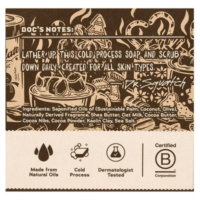 DR. SQUATCH Men's All Natural Bar Soap - Hot Choccy - 5oz
