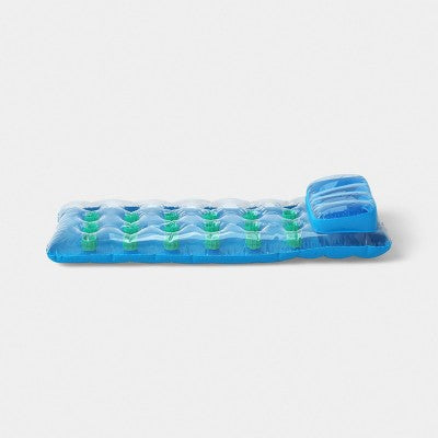 Pocket Lounge Pool Lounger - Sun Squad Blue
