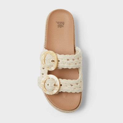 Women's Yael Sandals - Wild Fable Cream 6 NO BOX