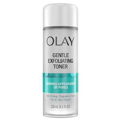 Olay Gentle Exfoliating Toner - 4.1 fl oz: Alcohol-Free, No Fragrance Added, Skin Texture Improvement, Pore Cleansing