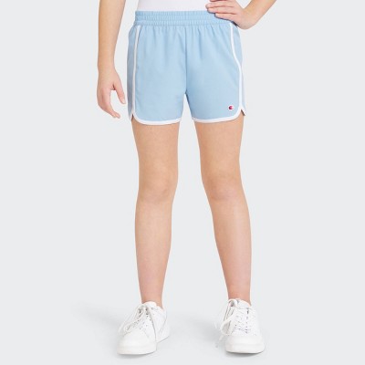 Champion Girls' Track Shorts - Light Blue XL
