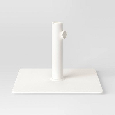 25lbs Steel Square Outdoor Patio Market Umbrella Bases White - Room Essentials (LOCAL PICKUP ONLY)