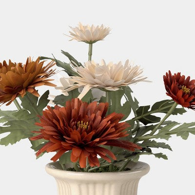 10.5" Medium Mixed Dahlia Fall Arrangement - Threshold: Fall