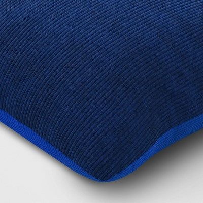 16" x 16" The Corduroy Collection Square Throw Pillow Blue - Room Essentials