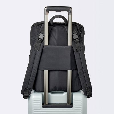 Open-Top Diaper Backpack - Black - Cloud Island