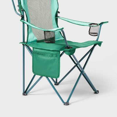Canopy Folding Mesh Camping Chair Green - All In Motion (LOCAL PICKUP ONLY)