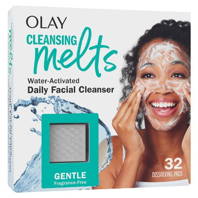 Olay Cleansing Melts Gentle Fragrance Free Face Cleanser - 32ct