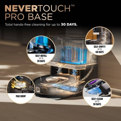 Shark Power Detect 2-in-1 Robot Vacuum and Mop with NeverTouch Pro Base - RV2820ZE (LOCAL PICKUP ONLY)