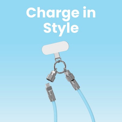GEMS 12.6" Universal Phone Wristlet USB-C Cable - Teal