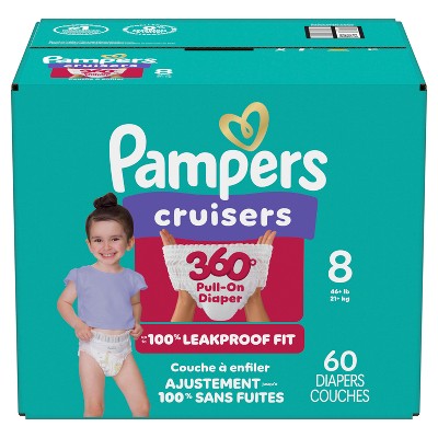 Pampers Cruisers 360 Diapers Enormous Pack - Size 8 - 60ct