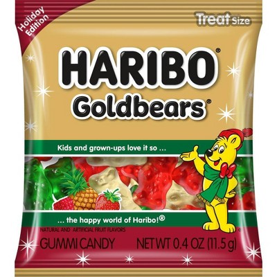 HARIBO Goldbears Christmas Mini Gummy Bears Candy - 9.5oz