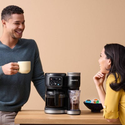 Keurig K-Duo Hot & Iced Single-Serve & Carafe Coffee Maker Black: Electric Drip Coffee Pot, 72 oz Capacity