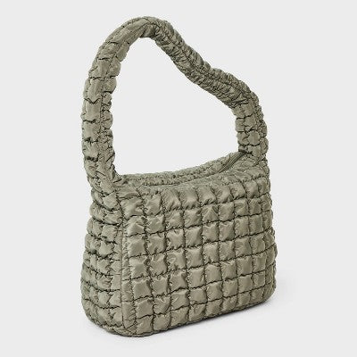 Puffer Hobo Shoulder Bag - Wild Fable Green