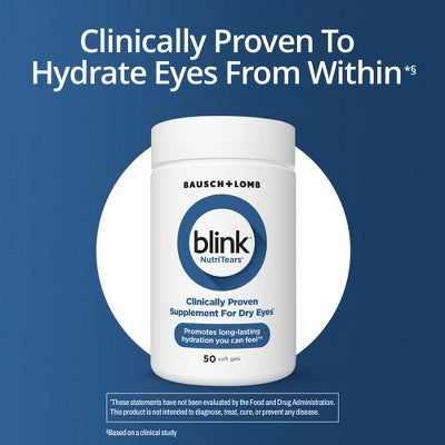 Blink NutriTears Supplement for Dry Eyes Softgels - 50ct