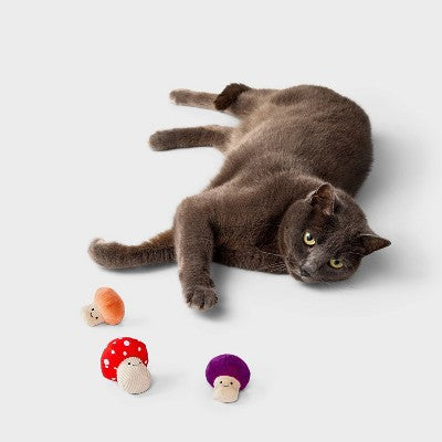 Toadstool Friends Cat Plush Toy Set - 3pc - Boots & Barkley