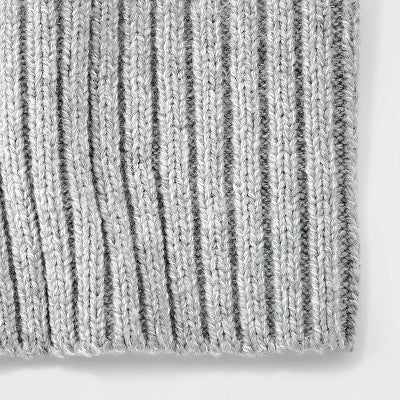 Ribbed Headband - Universal Thread Gray: Knit Winter Accessory, Pull-On Style