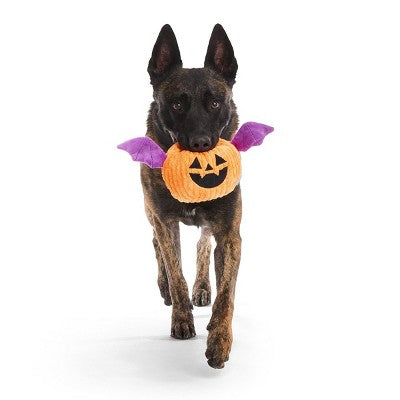 BARK Afraid of the Bark Halloween Batty Flapperlantern Plush Dog Toy