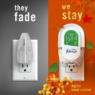 Febreze Luxe Plug Dual Refill Air Freshener - Crisp Fall Breeze - 1.75 fl oz/2ct