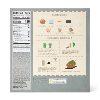 Halloween Pre-Built Haunted House Cookie House Kit - 25.2oz - Favorite Day