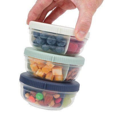 SnapLock 3 Portion Snack Stack