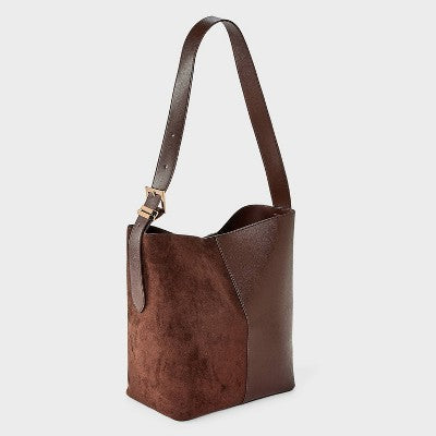 Shoulder Bucket Bag - A New Day Brown