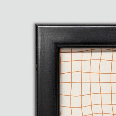 Harbortown 4pk 2"x3" Soft Linear Profile Mini Picture Frames Matte Black