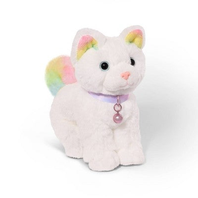 Our Generation Posable Turkish Angora Cat Plush 6" Pet Rainbow Kitten