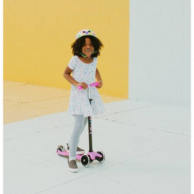 Micro Kickboard Maxi Kick Scooter with LED Lights - Pink