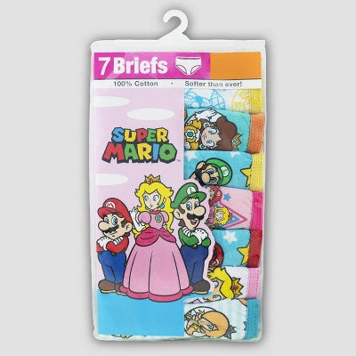 Girls' Mario 7pk Underwear - 4