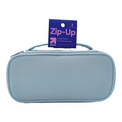 Large Multi Compartment Pouch Light Blue - up&up