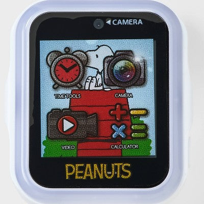 Girls' Peanuts Light Up Interactive Smartwatch -White