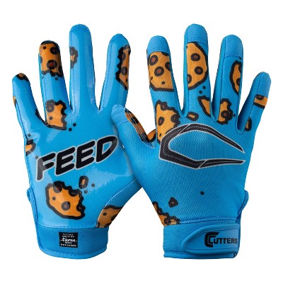 Cutters Game Day Receiver Gloves Youth - Feed Me S/M