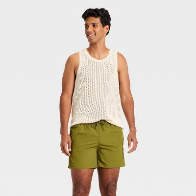 Men's 5'' Swim Trunks - Goodfellow & Co Olive Green M