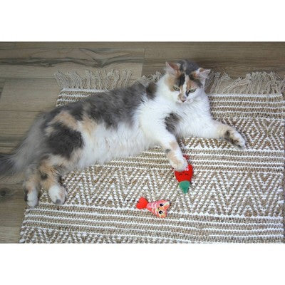Quirky Kitty Purracha Hot Sauce and Shrimp Cat Plush Toy