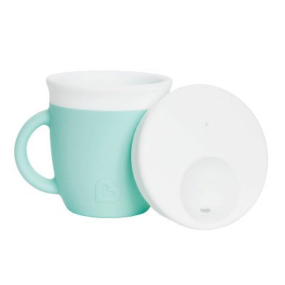 Munchkin 6oz C'est Silicone! Training Sippy Cup with Lid for Babies - Mint Green