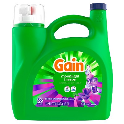 Gain Moonlight Breeze HE Deep Cleaning Concentrated Liquid Laundry Detergent 100 Loads - 132 fl oz