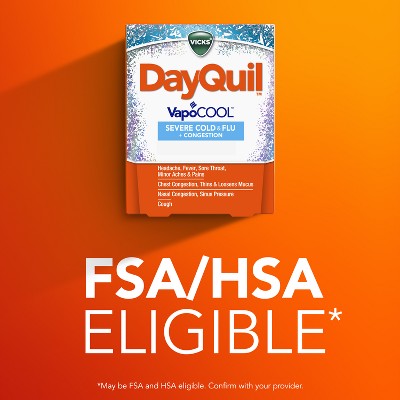 Vicks DayQuil Severe VapoCOOL Cold & Flu Medicine Caplets - 24ct