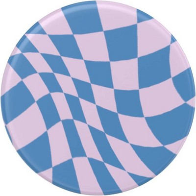 PopSockets PopGrip Checker Cell Phone Grip & Stand - Blueberry Checker