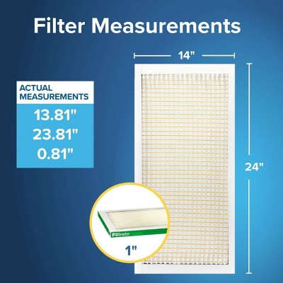 Filtrete 14" x 24" 700 MPR Dust Pollen and Pet Dander Electrostatic Air Filter: MERV 8, Furnace & AC Compatible (LOCAL PICKUP ONLY)