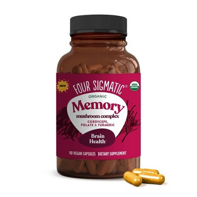 Four Sigmatic Memory Organic Mushroom Vegan Vitamin Capsules - 90ct