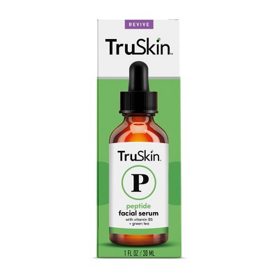 TruSkin Peptide Facial Serum with Vitamin B5 and Green Tea - 1 fl oz: Paraben-Free, Sulfate-Free, Normal Skin, Unscented
